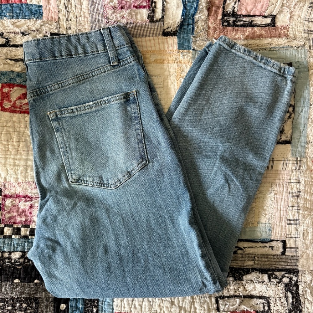 Wild Fable Light Blue High Rise Distressed Jeans - Picture 2 of 3